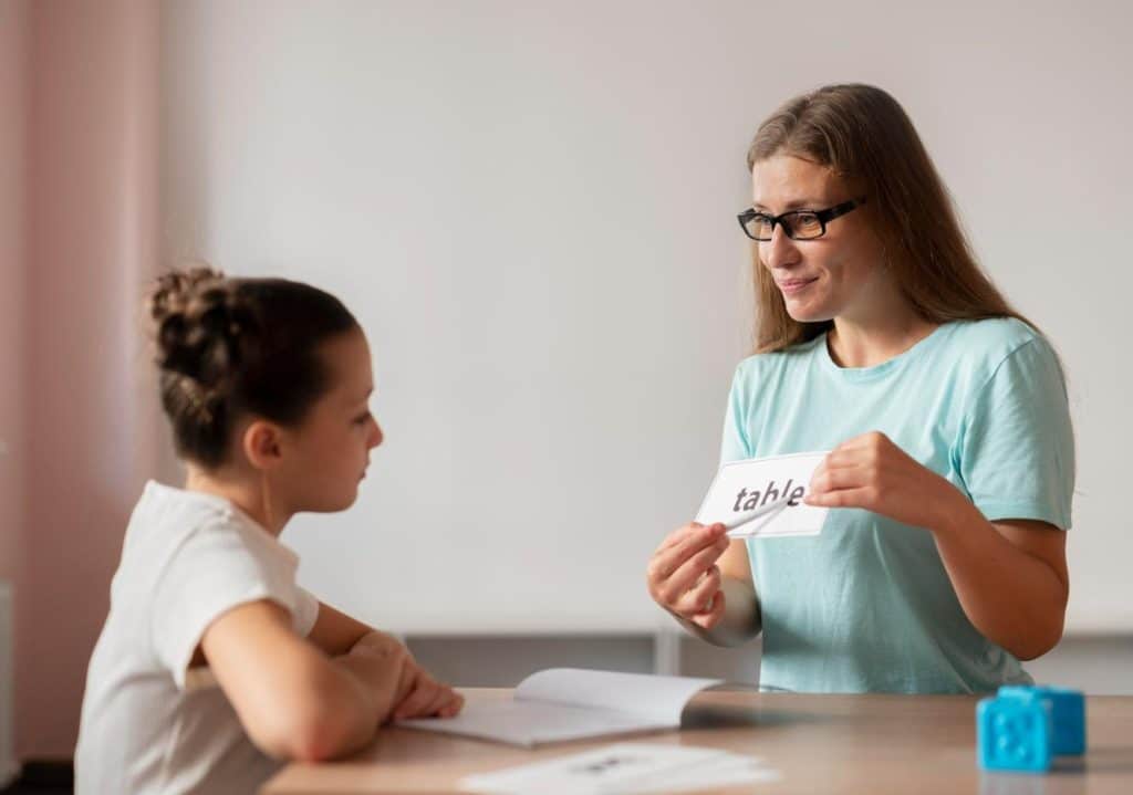 child getting a therapy